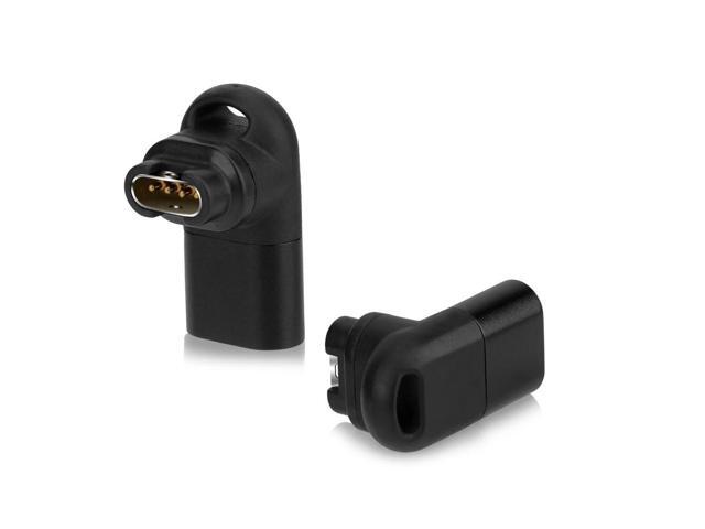 90 Degree 3D Elbow Power Charger Connector Data Transmission Charging Power Adapter Replacement for Garmin Fenix 6/6S/6X/5/5S/5X