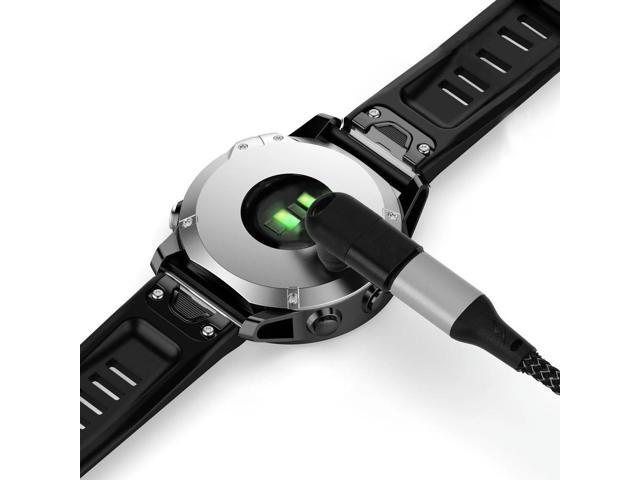 90 Degree 3D Elbow Power Charger Connector Data Transmission Charging Power Adapter Replacement for Garmin Fenix 6/6S/6X/5/5S/5X