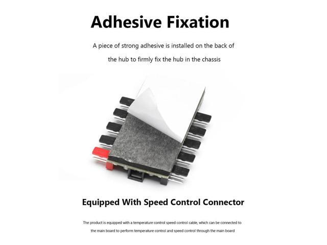 Motherboard 1 to 10pin Fan 4 Pin PWM Fan HUB Splitter Extension Power Supply Socket PC Speed Controller Adapter Converter