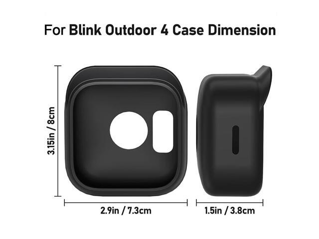 Silicone Case Cover with Hat Brim Silicone Protective Case Dustproof Camera Cover Against UV for Blink Outdoor 4 (4th Gen)
