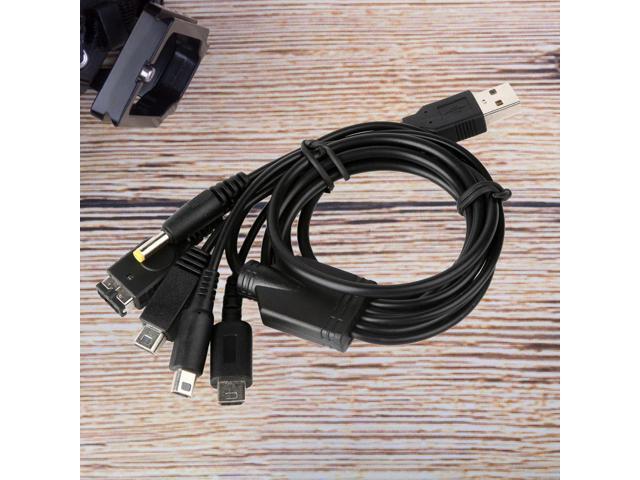 5 In1 Charging Cable Cords 1.2m/4 Ft Multi Charging Cable Game Cables Charger Cord Connector for Nintendo NDSL / NDS NDSI XL 3DS