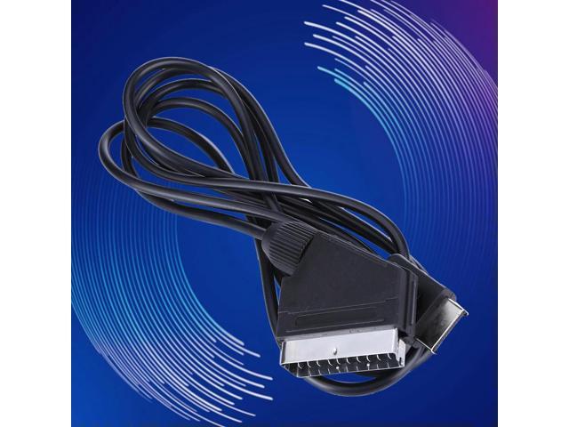 1.8m RGB SCART Cable TV AV Connection Game Cord Wire Video Game Cable Game Console Cable for PS1 PS2 PS3 Line Console
