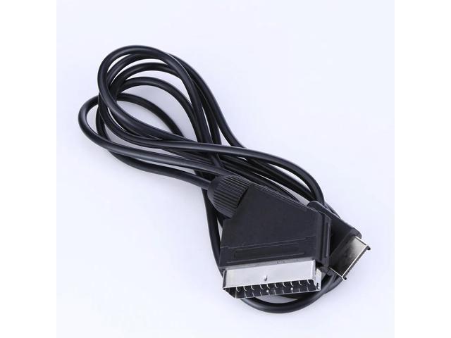 1.8m RGB SCART Cable TV AV Connection Game Cord Wire Video Game Cable Game Console Cable for PS1 PS2 PS3 Line Console