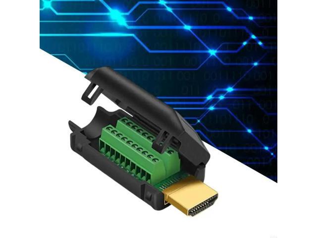Extension Cable Connector Solderless Adapter Durability Efficient Transmission Supports Projector Laptop
