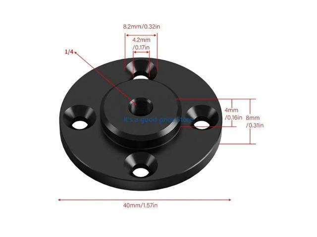 Multiple Purpose Aluminum Alloy Ball Head Mount Base 1Inch For Camera Tripods Phone Stands Accessories