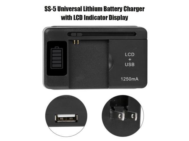 SS-5 2 in 1 Universal Charger Travel Fast Charging Charger with LCD USB