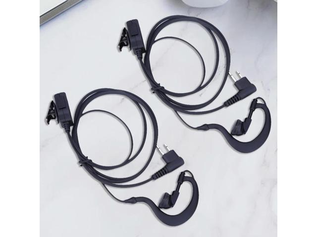 2-Pin Walkie Talkie Earpiece Headset Mic PTT Earphone Walkie Talkie Headset Multifunctional Accessories for CB Radio