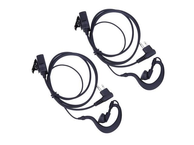 2-Pin Walkie Talkie Earpiece Headset Mic PTT Earphone Walkie Talkie Headset Multifunctional Accessories for CB Radio