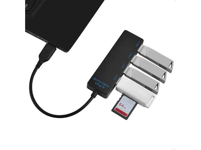 Versatility 4Port USB3.0 Hub USB Splitter for Computers and TVs for Office Study Entertainment Use Highly Speed USB Hub
