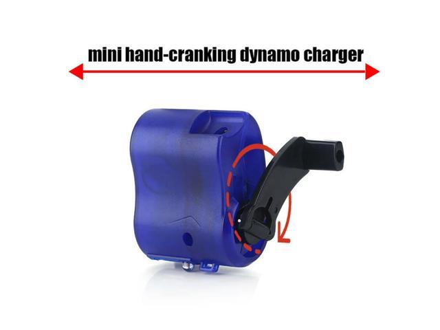 Hand Crank Power Charger Travel Emergency USB Charging Mini Manual Generator