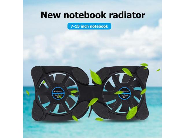 Small Fan USB Radiator Heat Dissipation Holder USB Powered Dual Fan Cooling Pad for Notebook