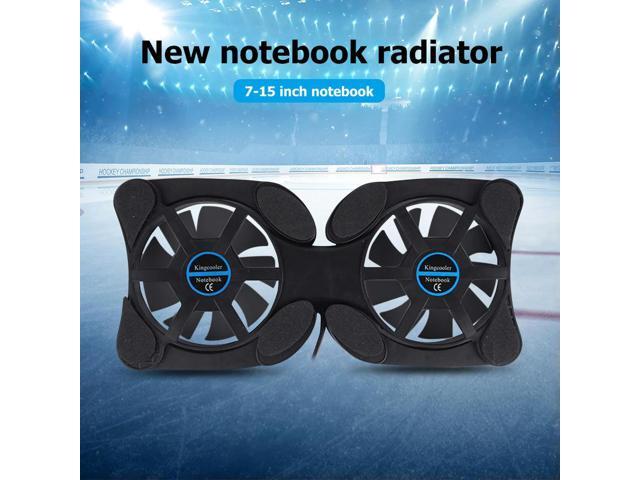 Small Fan USB Radiator Heat Dissipation Holder USB Powered Dual Fan Cooling Pad for Notebook