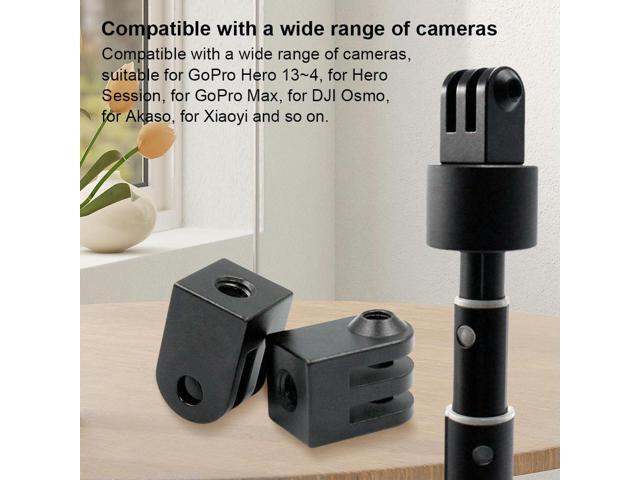 5pcs Aluminum Alloy 1/4 Inch Screw Camera Tripod Adapter Camera Tripod Mount Adapter for GoPro Hero 4-13 Osmo Action Camera