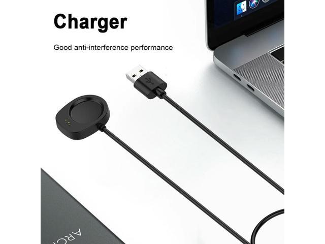 1 M USB Charging Cable Magnetic Power Charge Wire Charger Adapter Charge Cord for Amazfit T-Rex3 (A2322)/Amazfit Balance (A2286)
