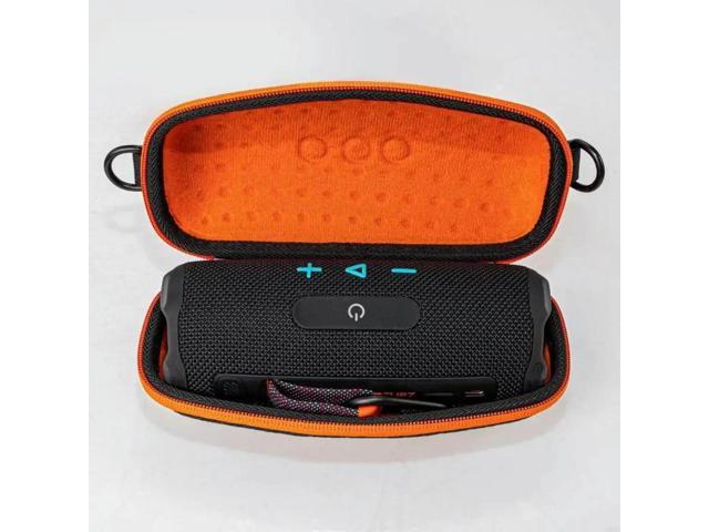Waterproof EVA Speakers Case for Flip 7 Speakers Shell with Easy Access Double Zippers Shoulder Pouches Box