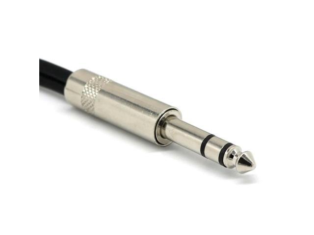 6.35mm Jack Stereo Splitter Cable 2X 1/4 inch Sockets Plug Audio Adapter Y Cord