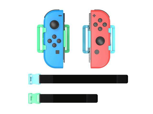 2pcs Leg Straps Game Handle Holder Belts Adjustable Feet Ring Tie Elastic for Nintendo Switch/OLED Controller