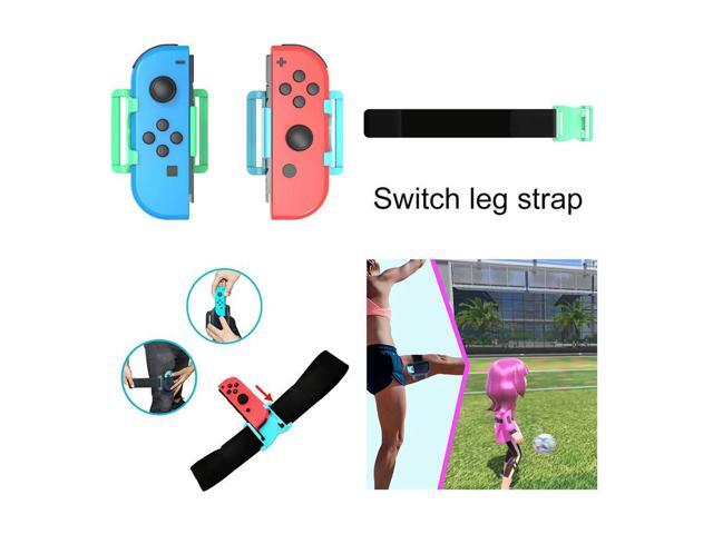 2pcs Leg Straps Game Handle Holder Belts Adjustable Feet Ring Tie Elastic for Nintendo Switch/OLED Controller