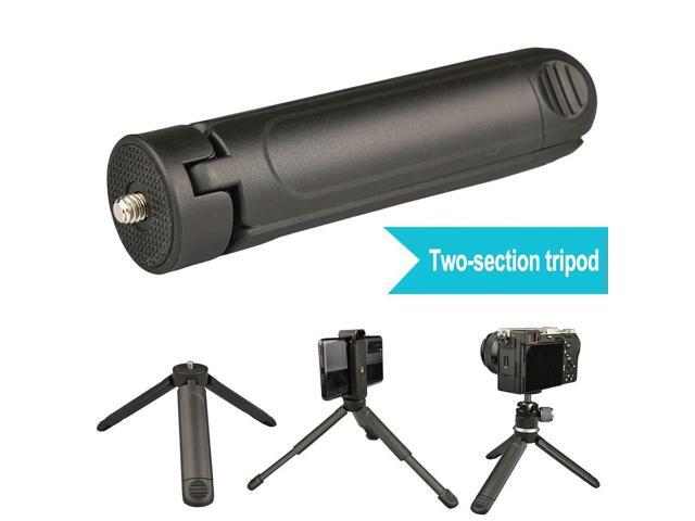 Extendable Tripod with 1/4 Screw Mount Camera Handle Grip Portable Table Tripod for Video Recording/Selfies/Live Stream/Vlogging