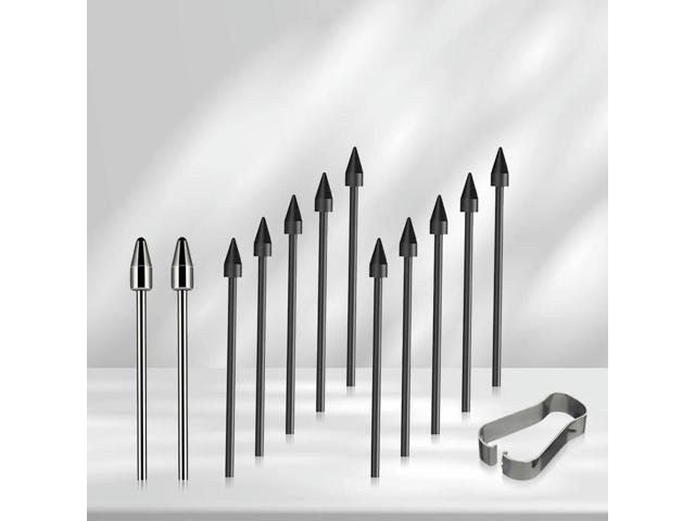 Titanium Alloy Plastic Fine Point Pencil Nibs with Clip Stylus Tips for S24Ultra Tab S9 S9U S9FE S Pencil