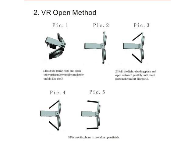 Plastic Virtual Reality Glasses Movies Games Virtual Reality VR Glasses Mini 3D Virtual Reality VR Glasses Kits for Mobile Phone