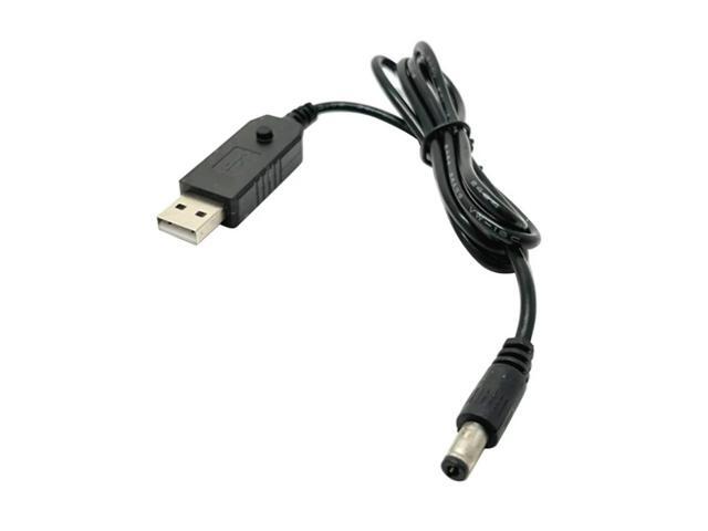 USB 5V to DC 9V 12V Power Boost Line Adapter USB to 5.5x2.5mm Round Hole Connector Converter Cable USB Step-up Cord