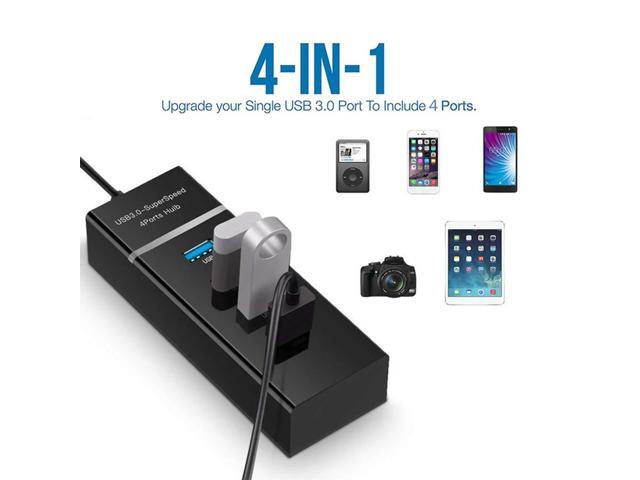 Universal USB Hub Docking Station PC Accessory Plug-and-Play (4 Port-120cm)