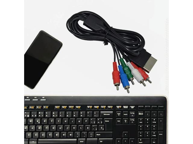 1.8m RCA Audio Video Cable AV Cable High Definition HD Component TV Hookup Connection Cord for Classic Xbox