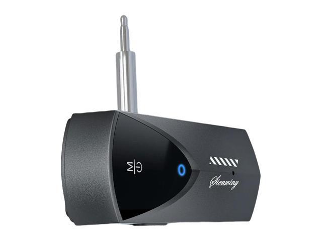 BT 5.3 2-In-1 Wireless Adapter with Mic Mini Car Audio Connector Low Latency Wireless Transmitter for TV/Home Sound System