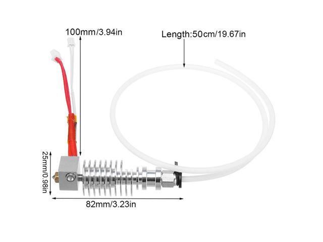 0.4mm Nozzle V5 J-head Printer Hotend with Hotend Heat Sink 3D Print Parts 3D Printer Head for Anycubic I3 Mega