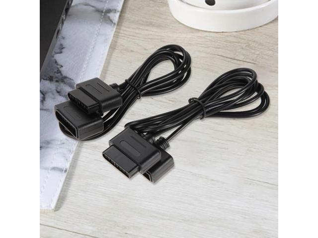 2PCS 1.8m Game Controller Extension Cable Data Cord Gaming Extension Cable Cord for SNES Super for Nintendo 16 Bit Controller