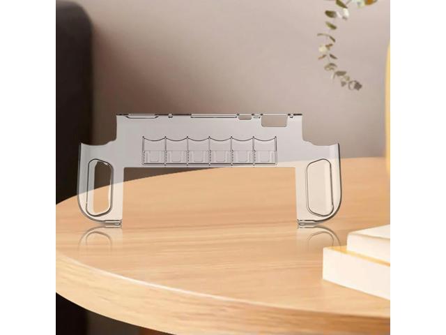 Clear PC Case for Nintendo for Switch 2 Transparent Shell Shockproof Protective Case Cover with 6 Game Card Slots