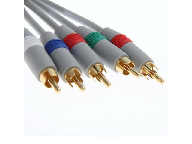 1080P Component Video Cable HDTV Audio Video AV 5RCA Cable Component Audio Video Cable HD AV Cable for Nintendo Wii