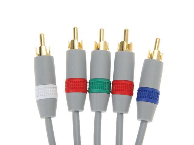 1080P Component Video Cable HDTV Audio Video AV 5RCA Cable Component Audio Video Cable HD AV Cable for Nintendo Wii