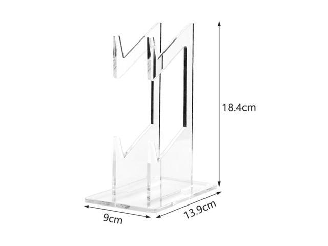 Double-deck Gamepad Holder Space Saving Acrylic Headset Stand Hanger Rack Game Controller Bracket Mount for PS4/PS3/Xbox