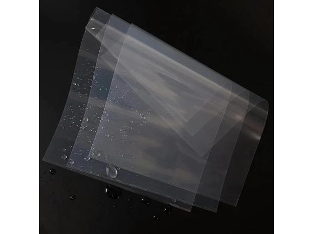 5PCS FEP Film 200x140x0.15 mm LCD SLA Resin Film Sheet for UV DLP 3D Printers, with 2pcs Replacement Plastic Spatulas