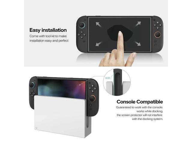 2PCS Transparent HD Tempered Glass Screen Protector for Nintendo for Switch 2 Transparent HD Clear Screen Protector