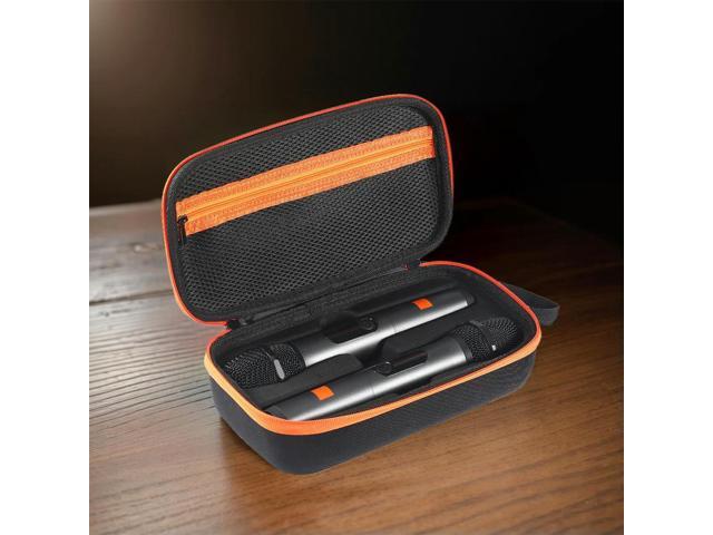 Wireless Microphone Case Anti-Scratch EVA Hard Shell Mic Case Hard Travel Case for JBL Wireless Two Microphone System AA