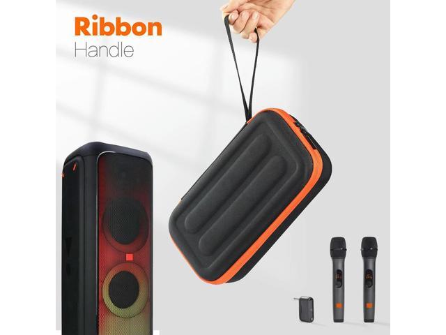 Wireless Microphone Case Anti-Scratch EVA Hard Shell Mic Case Hard Travel Case for JBL Wireless Two Microphone System AA