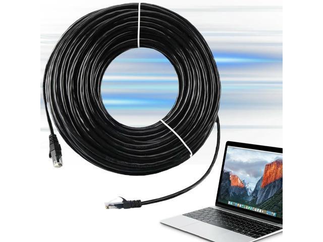 Cat6 External Ethernet Cable Heavy Duty Network Patch Cable Double Jackets Internet Cord for in Wall Direct Burial Router