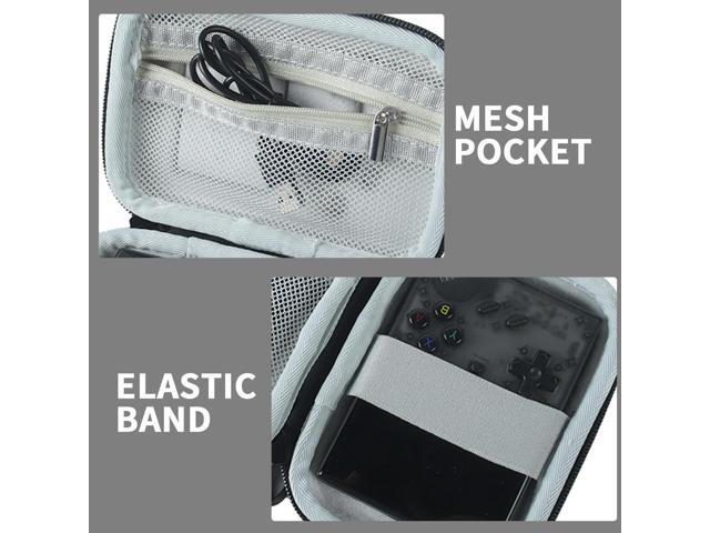 Hard Carrying Case Shockproof Portable Protective Case Anti-scratch Bag with Hand Strap & Buckle for RG35XX Plus Console