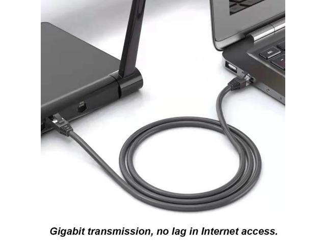 Cat6 External Ethernet Cable Heavy Duty Network Patch Cable Double Jackets Internet Cord for in Wall Direct Burial Router
