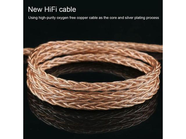 1.25m IEM Cable Silver Plated Earphone Cords 2 Pin 0.78mm DIY Replacement MMCX Cable Universal Repair DIY HIFI MMCX Earphone