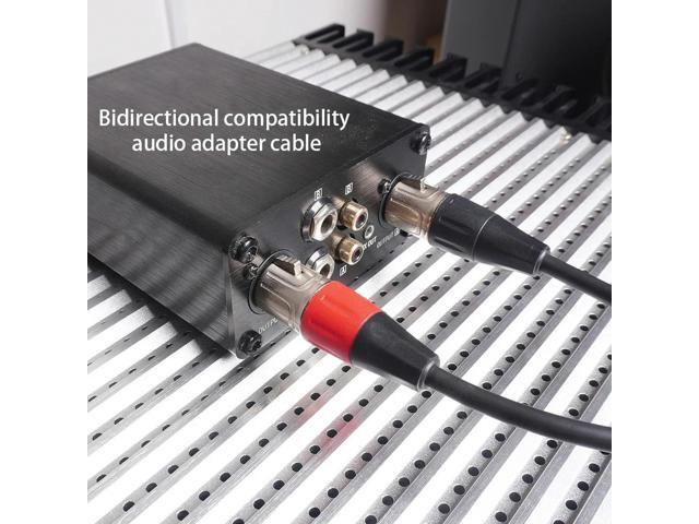3.5mm Dual XLR To 1/8 Female Adapter 0.3m 1/8 To XLR Microphone Cable for Stereo Mic To L & R Audio Track