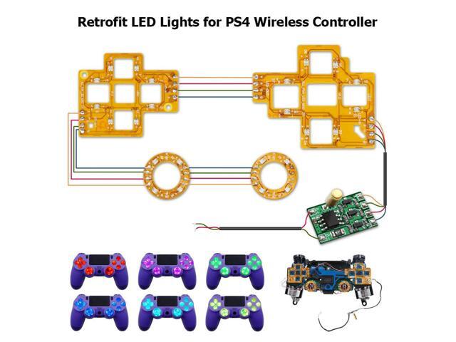 Wireless Controller Multi-colors Light Board Replacement Controller LED Light Board Accessories for PS4 Controller
