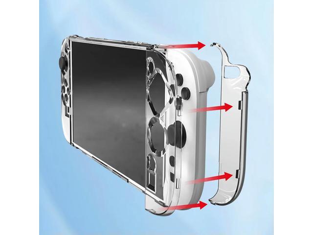 Clear PC Hard Case for Switch 2 Split Protective Case Cover Anti-fall Protective Sleeve Shockproof for Nintendo Game Accessories