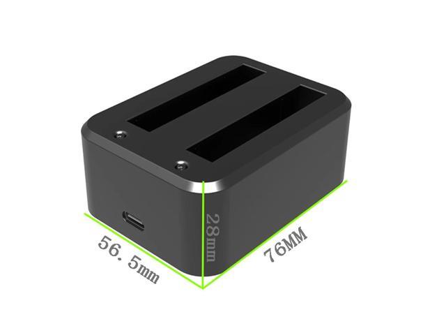 Plastic Charger USB Type-C Portable Charger Dock 5V 3A 2 Slots with Indicator Camera Accessories for X3