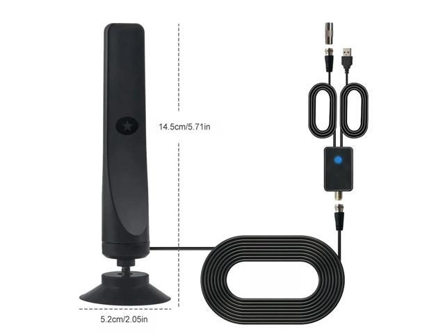 TV Antenna with Booster HD Antenna Support 4K 1080P Suction Cup TV Antenna 25DBI Plug Play for TV