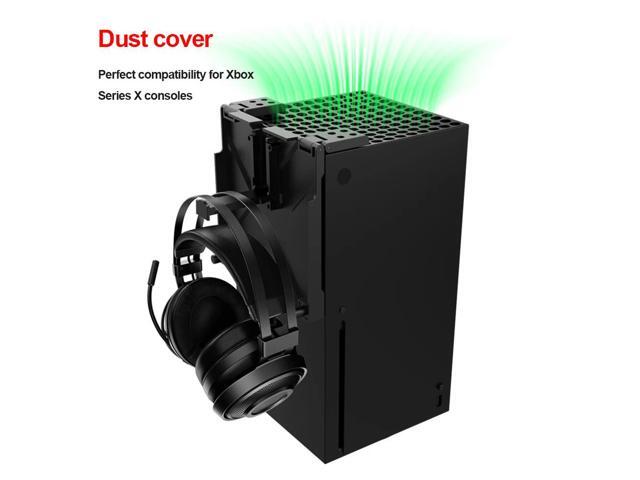 Cooling Fan Dust Filter Dustproof Cover with Headphone Bracket Rack Dust Filter Accessories for XBOX Series