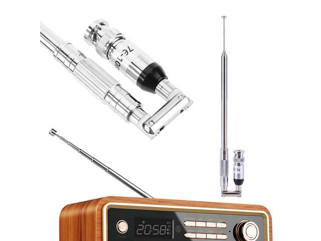76-108MHz Telescopic Antenna FM Radio Antenna with BNC Connector Universal Aerial Telescopic Aerial for FM Transmitter Radio